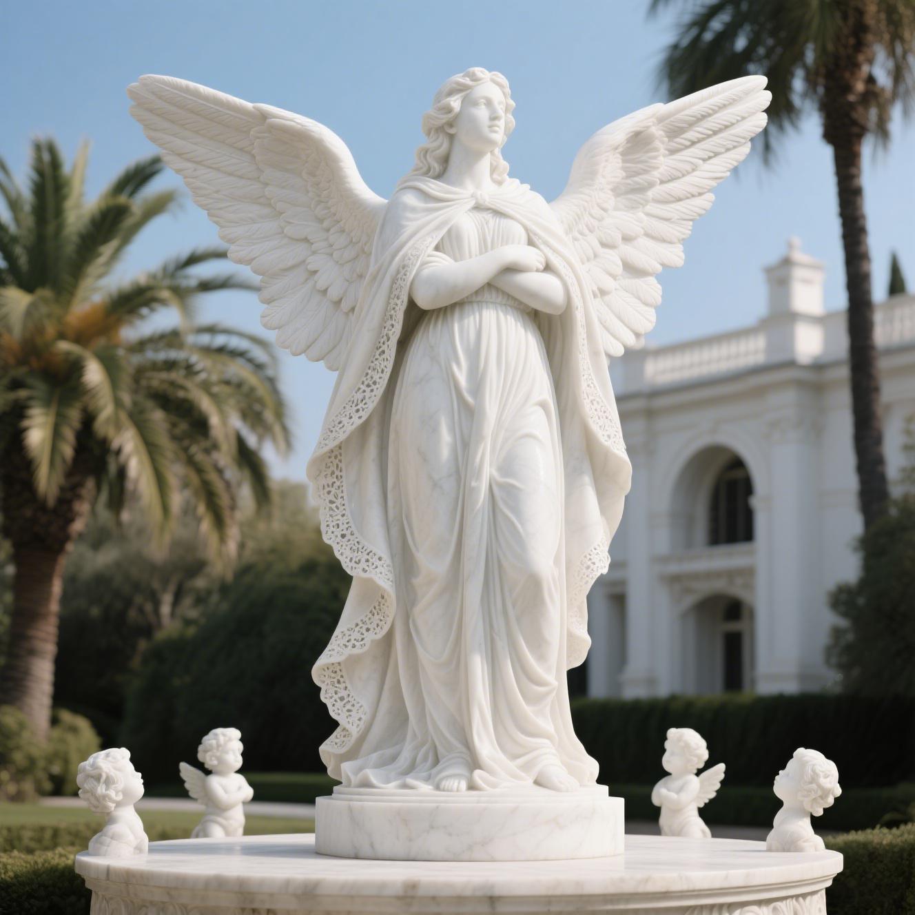 stone-carved angel