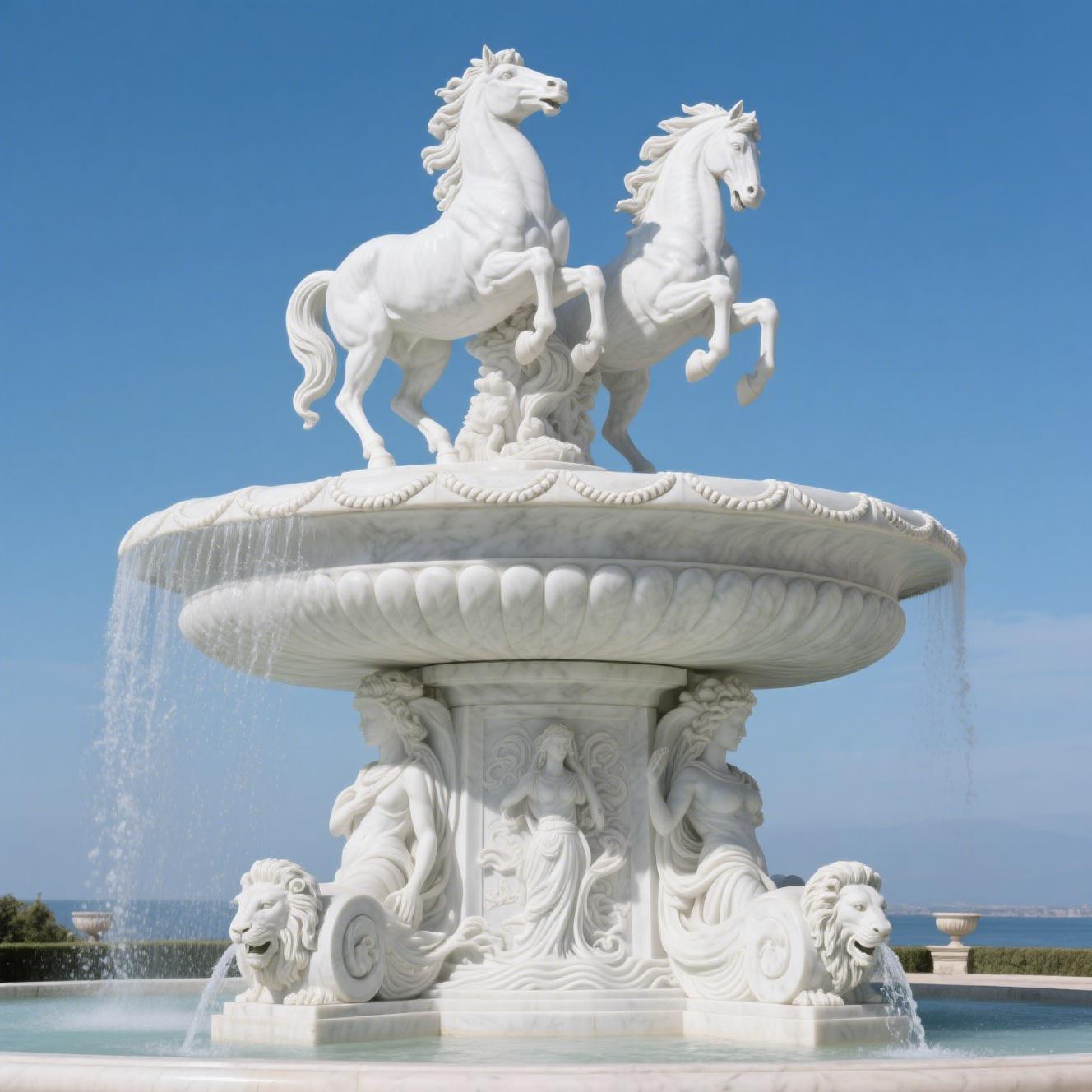 stone - carved fountain