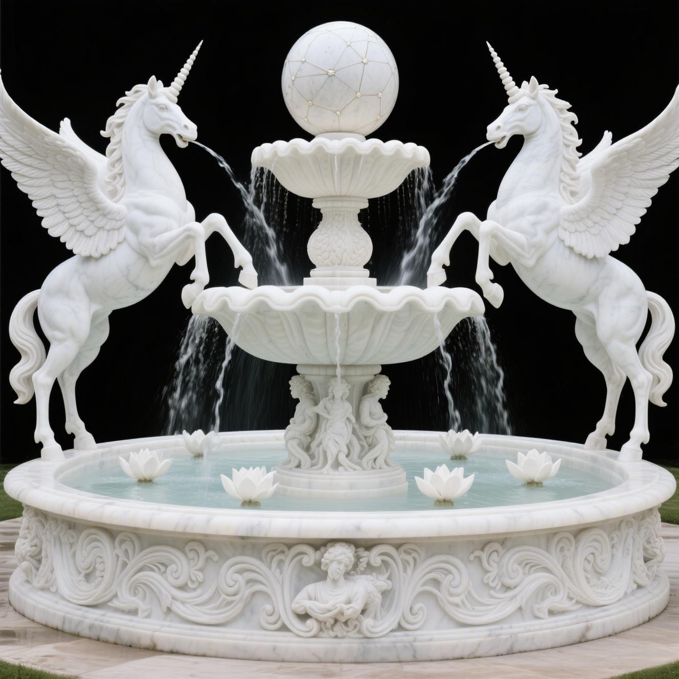 stone sculpture fountain