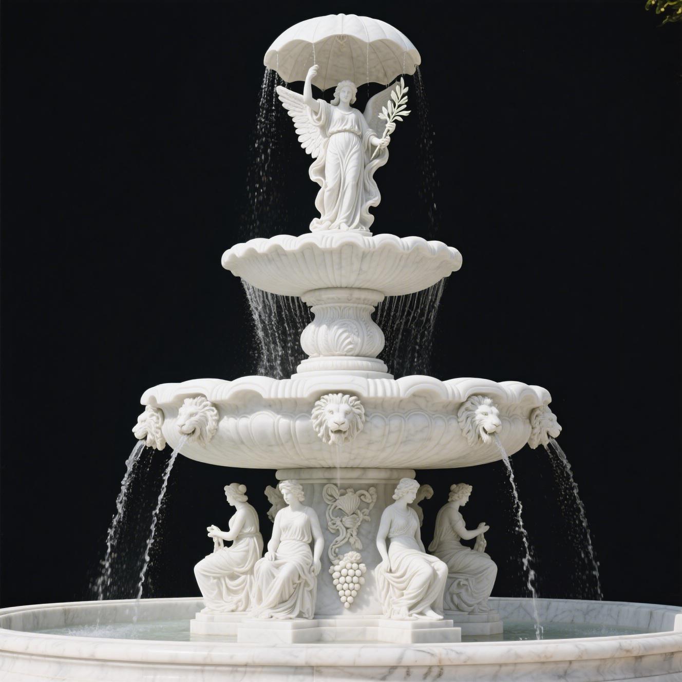 stone sculpture fountain