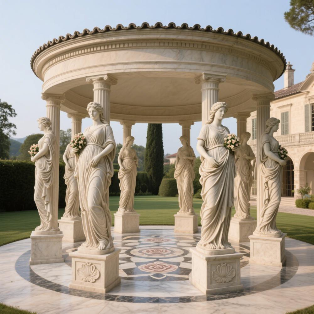 stone pavilion sculpture