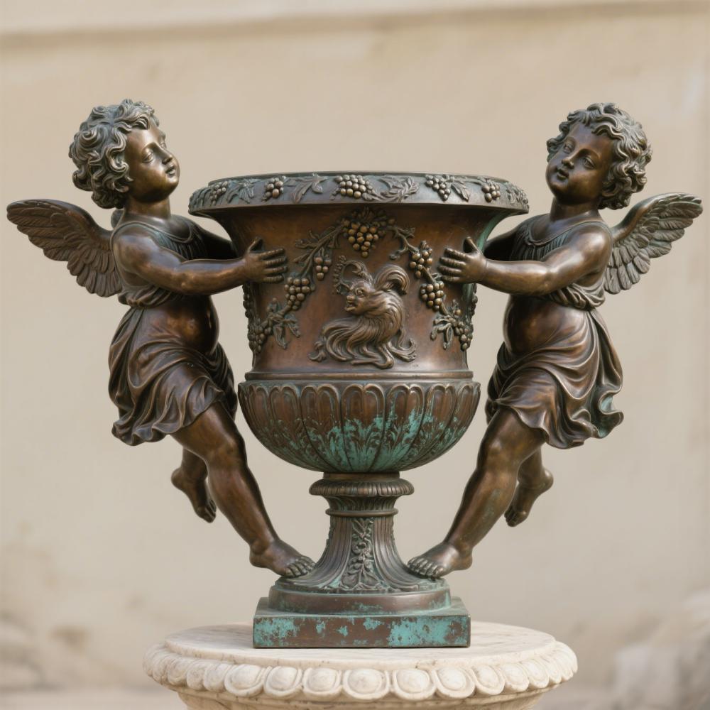 Bronze Flowerpot