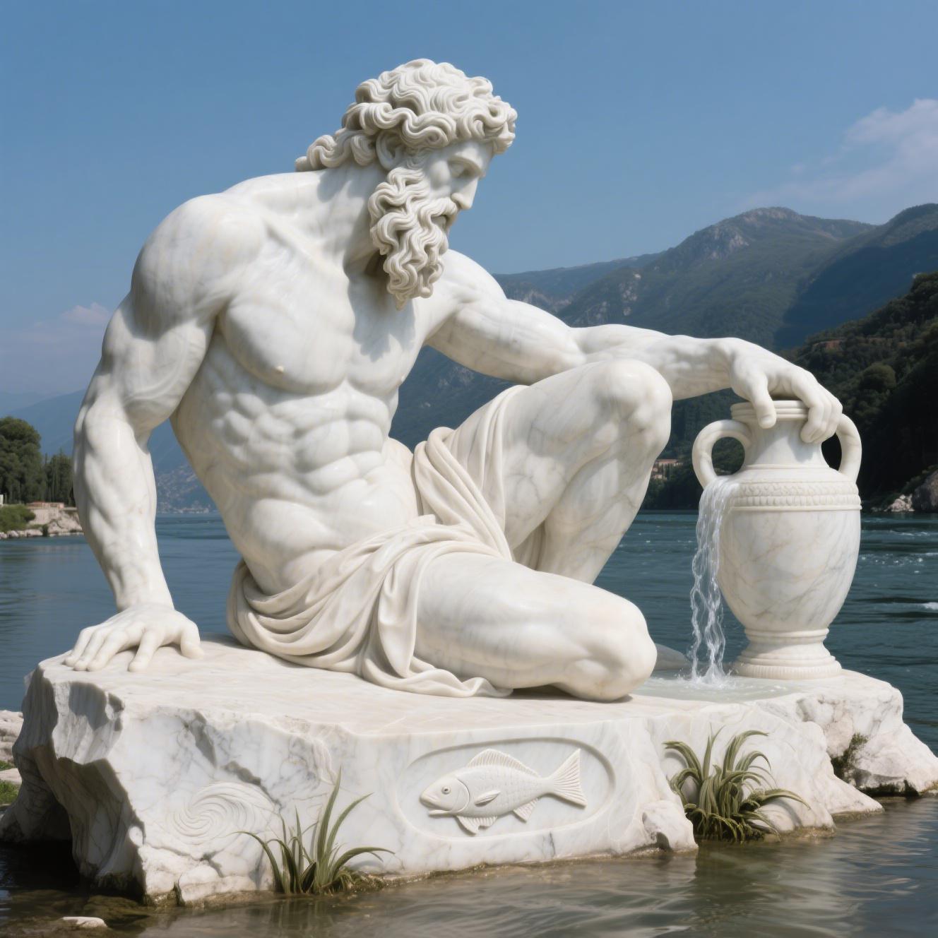 male stone sculpture