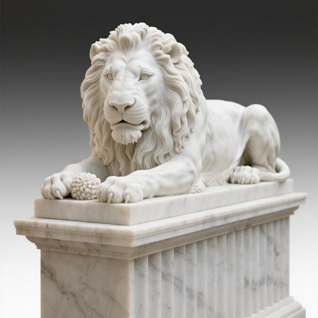 Stone animal statues