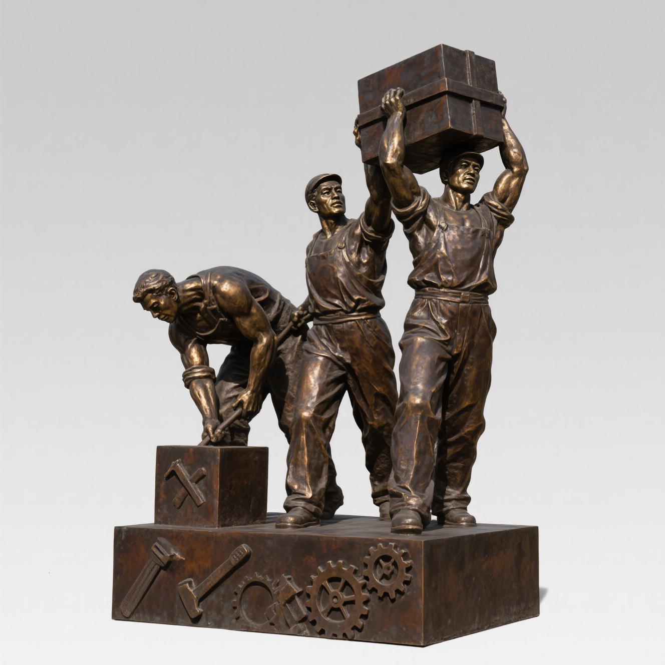 Custom Bronze-Cast Figure Sculptures for Garden Decor