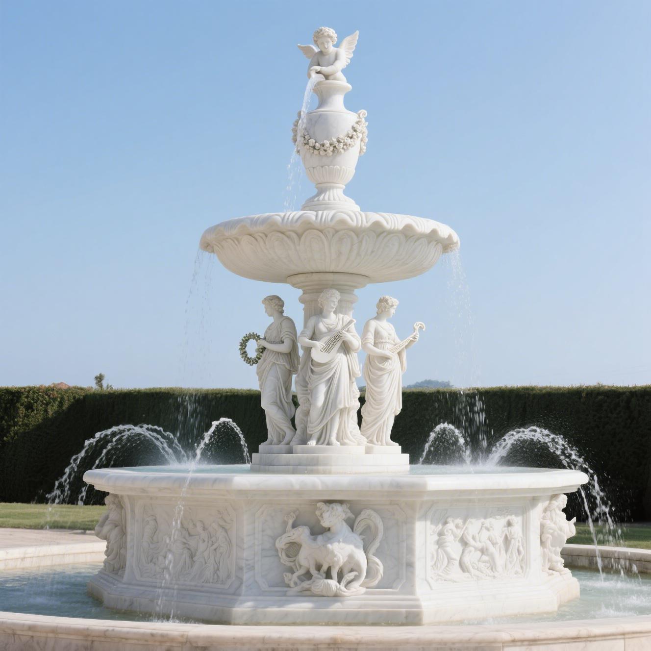 stone sculpture fountain