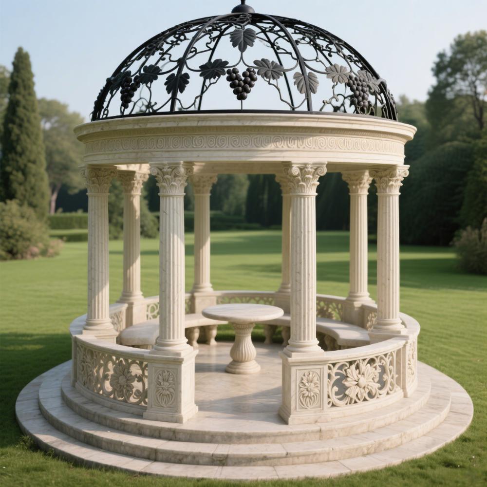 stone pavilion sculpture
