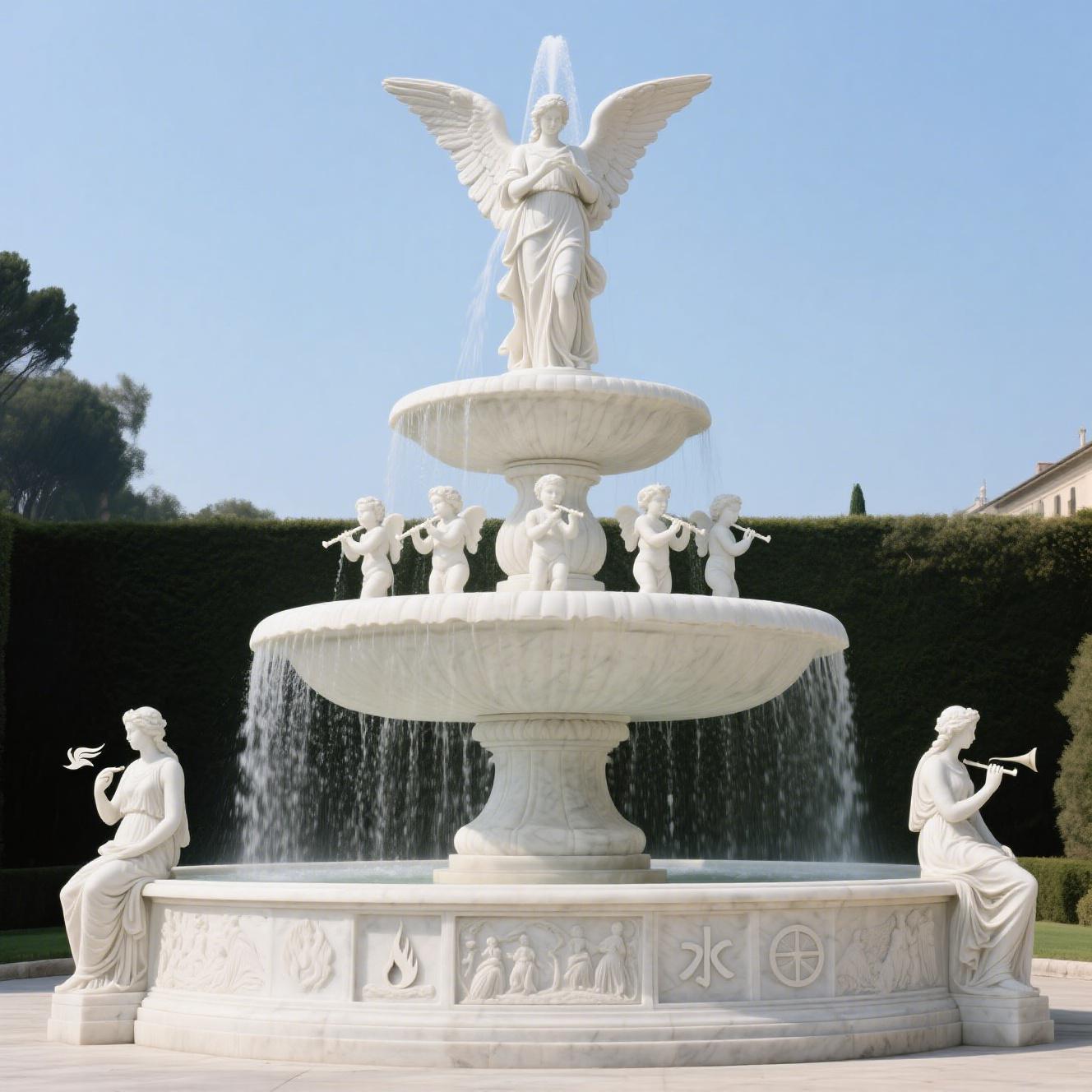 stone - carved fountain