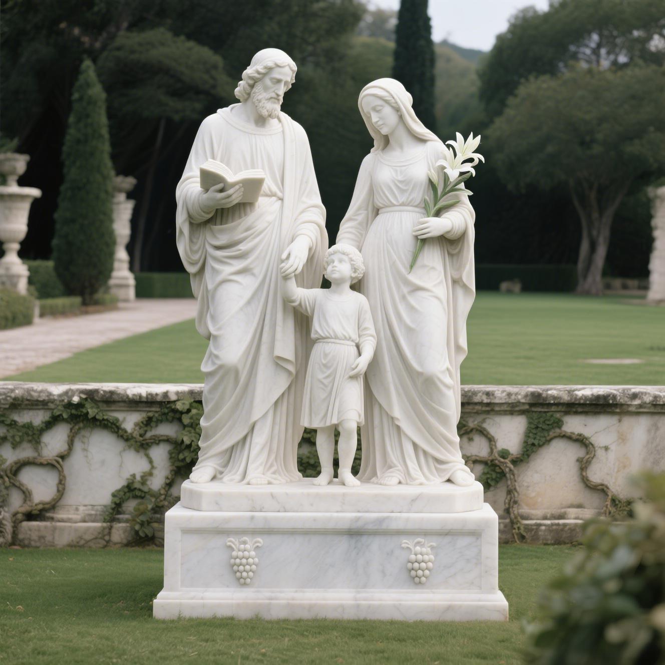 Stone - carved religious sculptures
