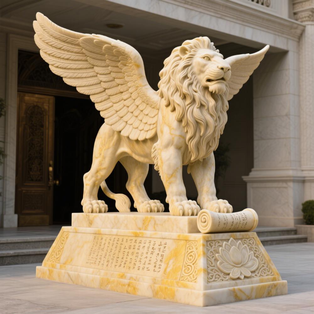 Stone animal statues