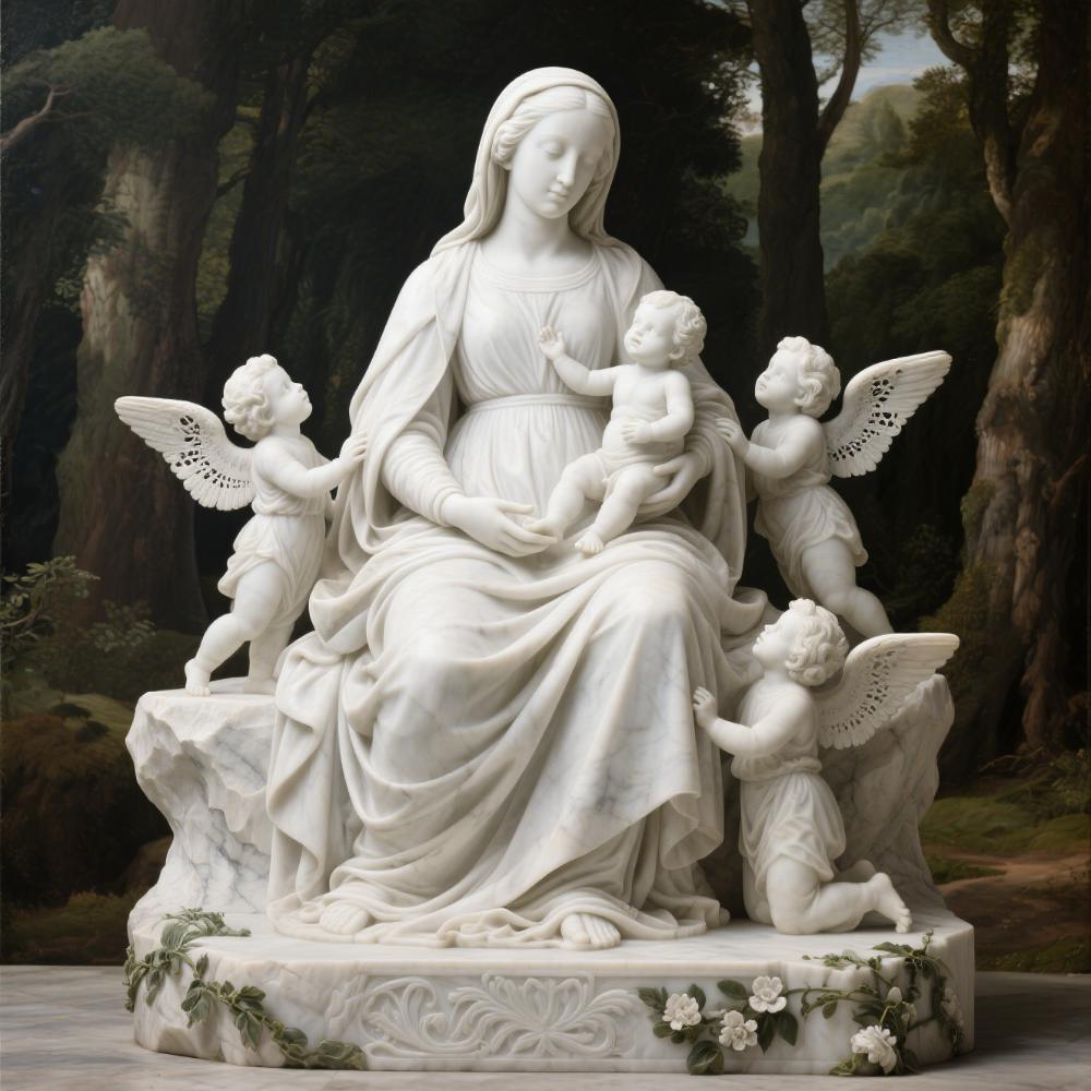 Religious marble carvings