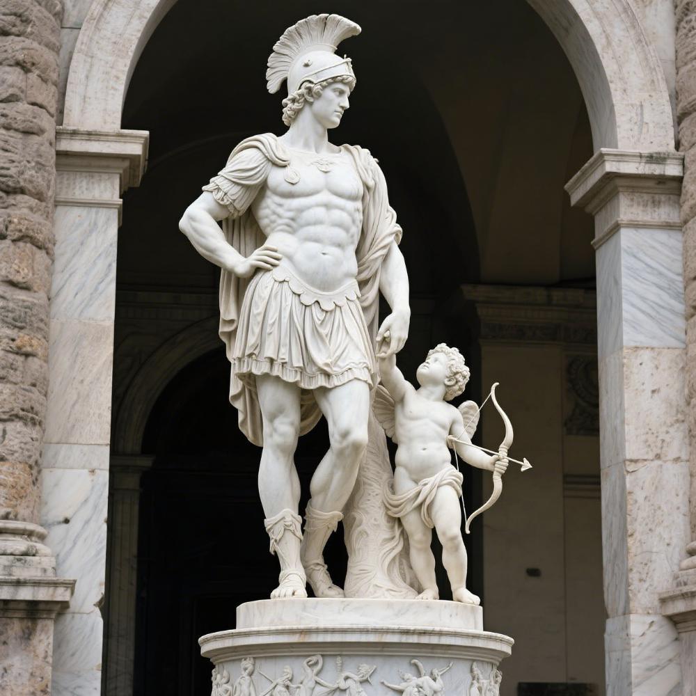 male stone sculpture
