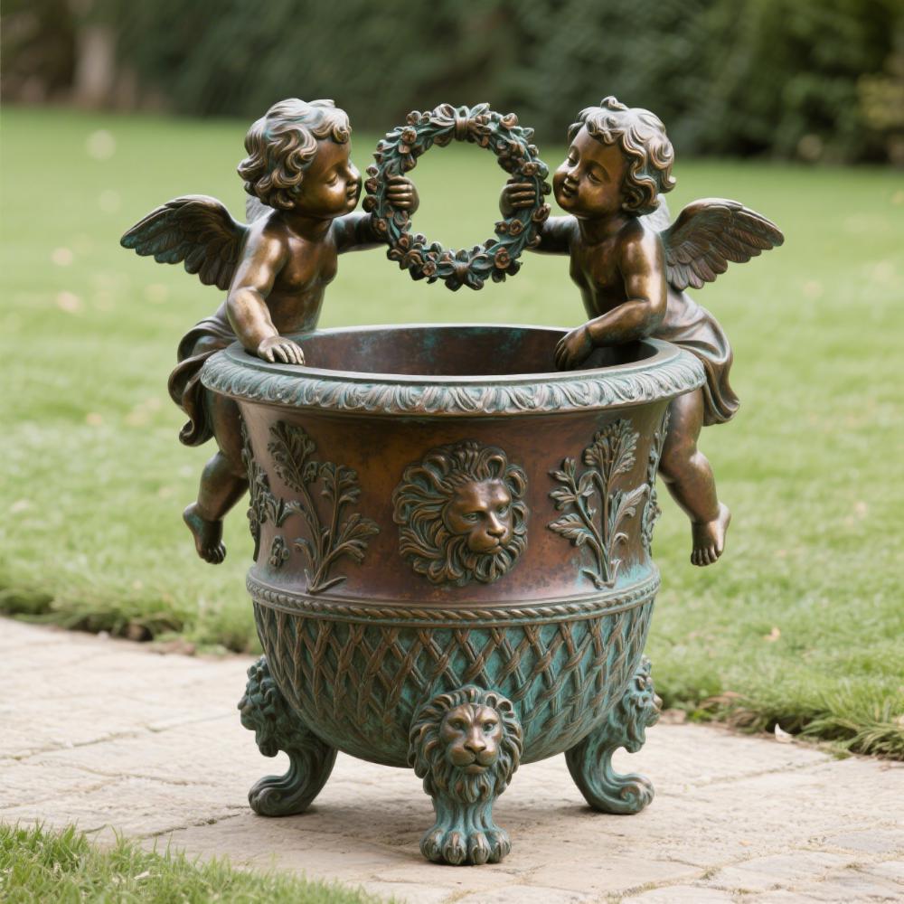 Bronze Flowerpot
