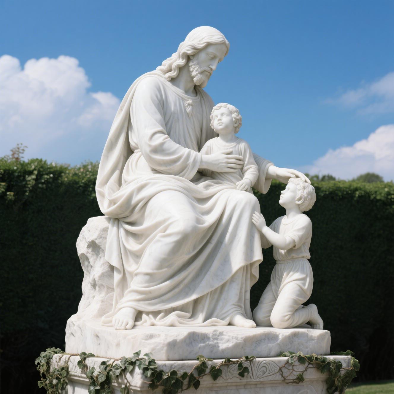 Religious marble carvings