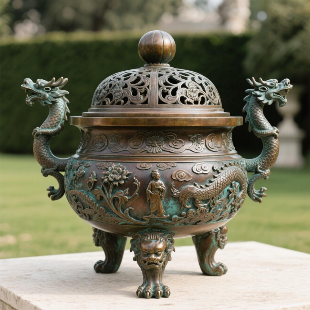 Bronze Flowerpot