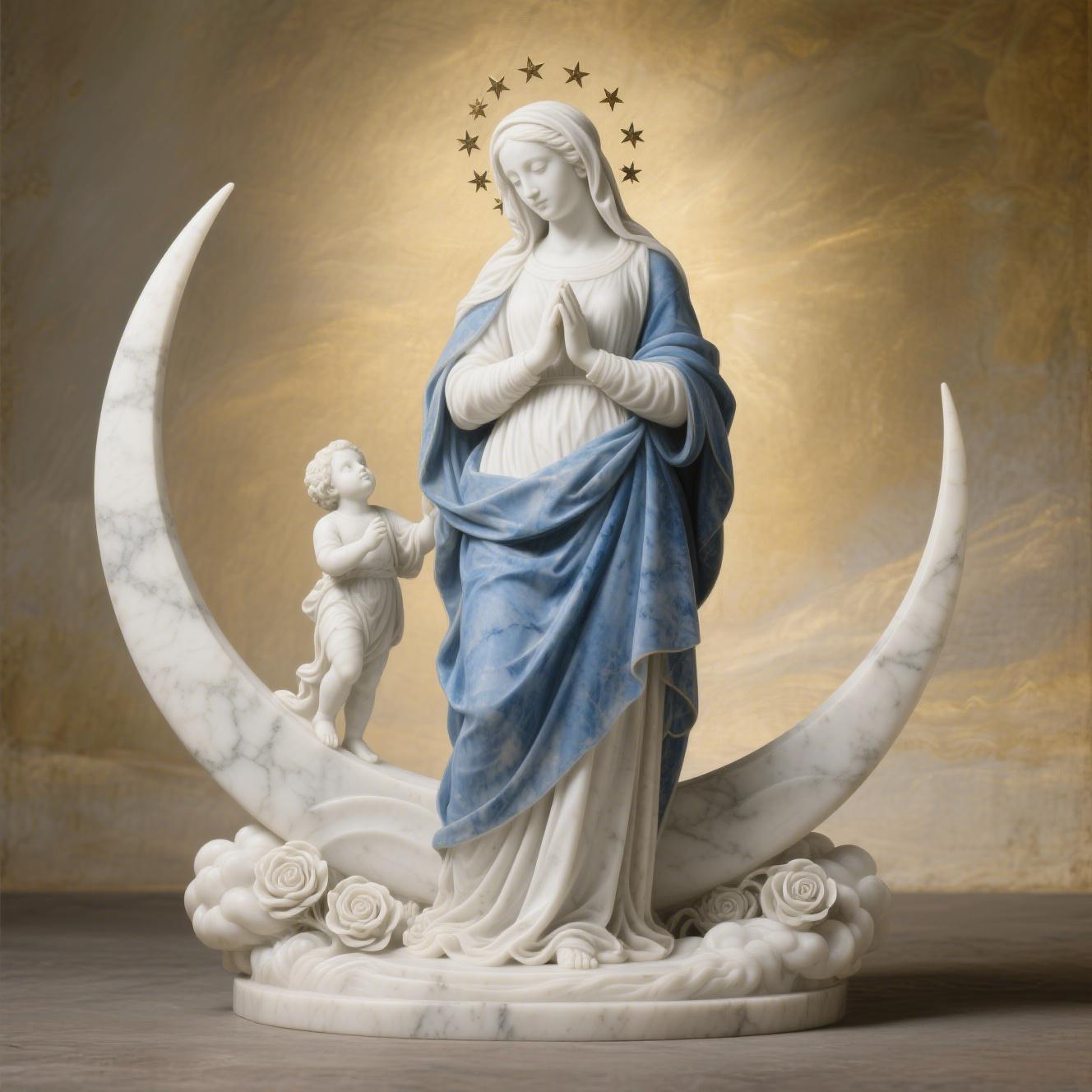 Religious marble carvings